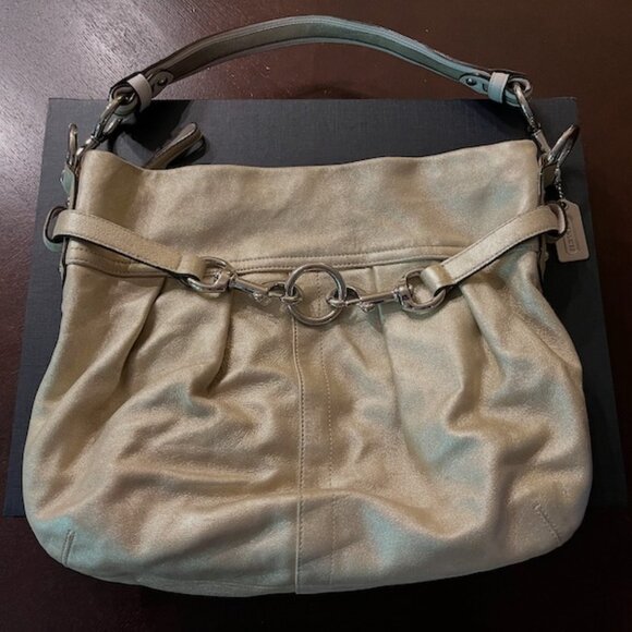 Coach Gold Metallic Hobo